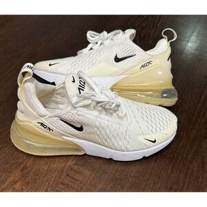 Nike Air Max 270 Sail Black White Womens Running Shoes IH6789-124 Size 6